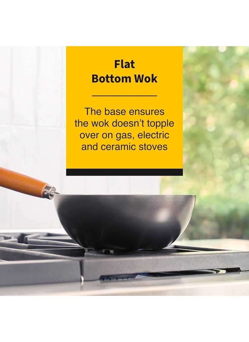 samusagya Non Stick Fry PanInch NonStick Chinese panLoha Kadhai Non Stick pan
