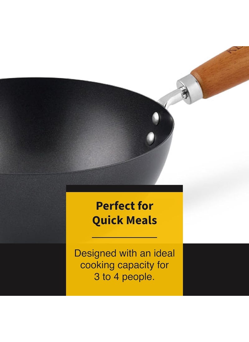 samusagya Non Stick Fry PanInch NonStick Chinese panLoha Kadhai Non Stick pan
