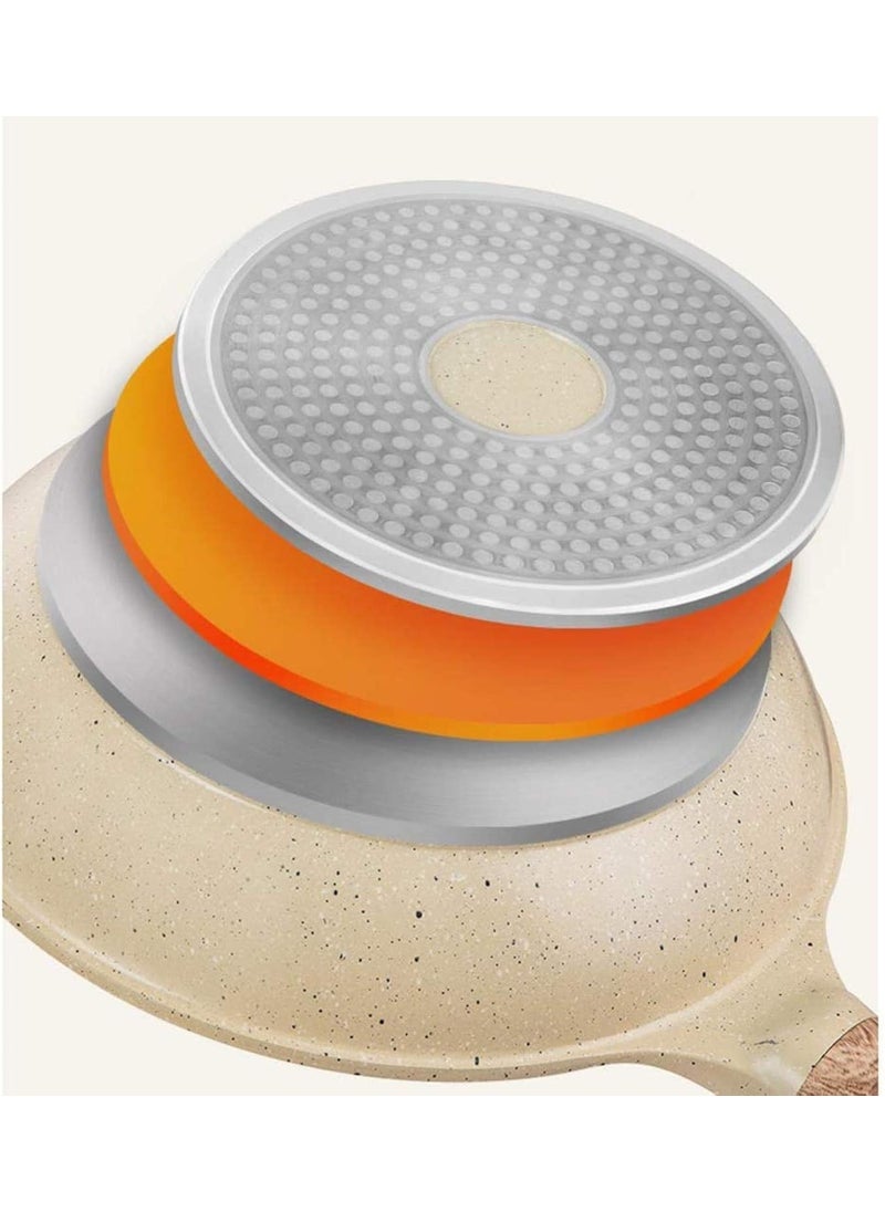 ACHAL Granite Kadhai pan Non Stick Frying Pan Coating Pan Granite Finish Omlette Egg Pan with Handle Egg Frying Pan for Kitchen Omelet uttapam Frying pan