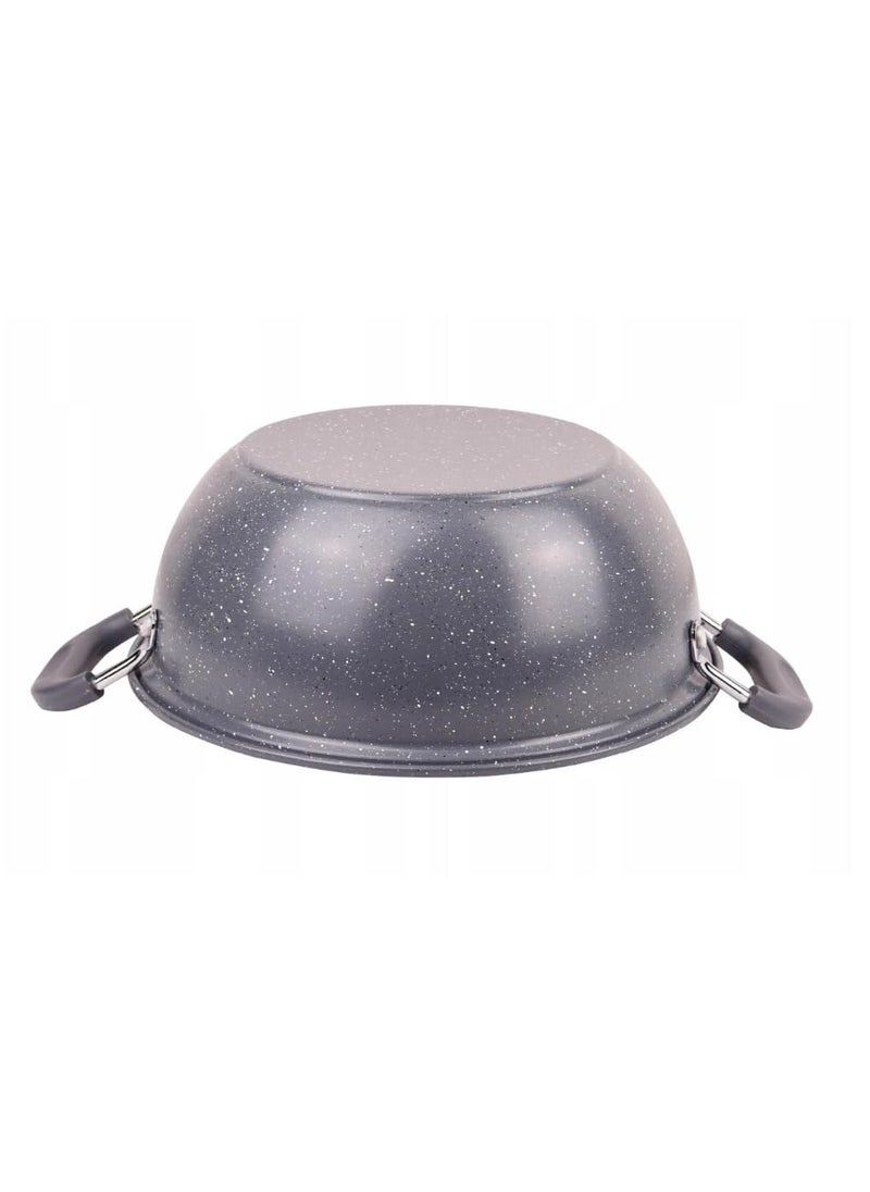 Jolfay Tempura 22cm Frying Pan Pasta Pan Deep Frying Pan with Deep Frying Basket Induction Fry Pasta pan cookers Steam Rack Non Stick pan with Glass lid
