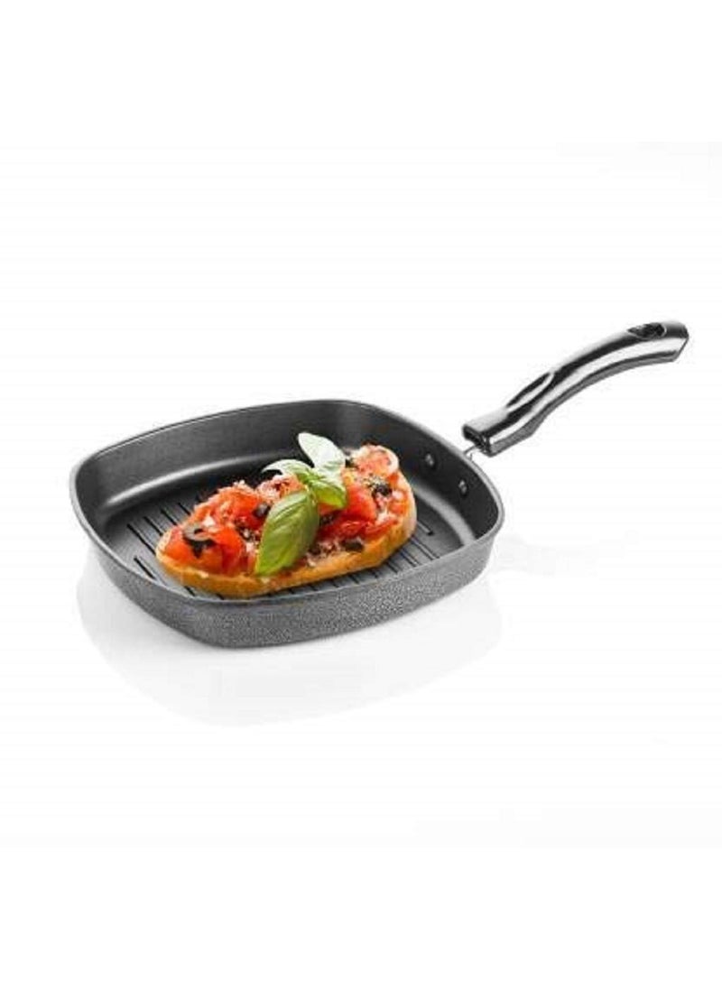 DARSHANAM WORLD Square Grill PansRemovable HeatResistant Handle Heavy Guage Aluminum Cookware for CeramicGas Stove Tops 3Layer Nonstick Coatings Grill Pan