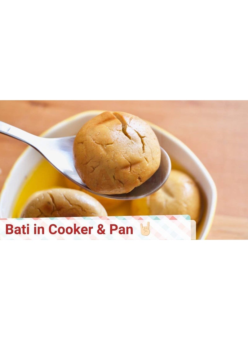 NUVIKAS Aluminum Tandoor Bati Maker Baking Oven 34 x 34 x 26 Cm 1 PieceSilver Gas Tandoor Barbecue Grill Food Steamer Cookware Set