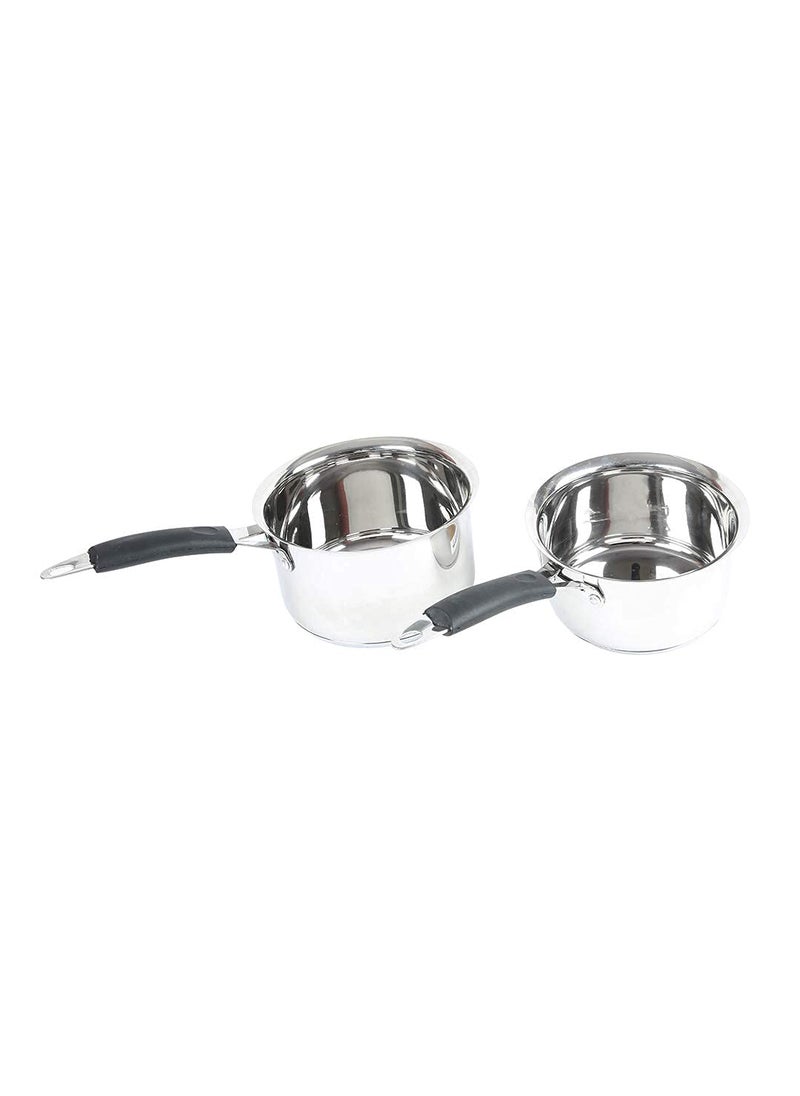 Aurum Stainless Steel Saucepan 07 18 LTR Set of 2