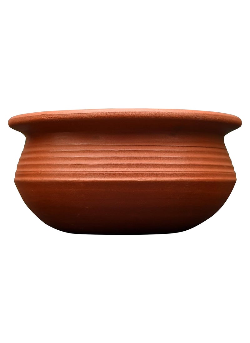 EZAHK Handmade Clay HandiCurryDal for Cooking 1 Litre