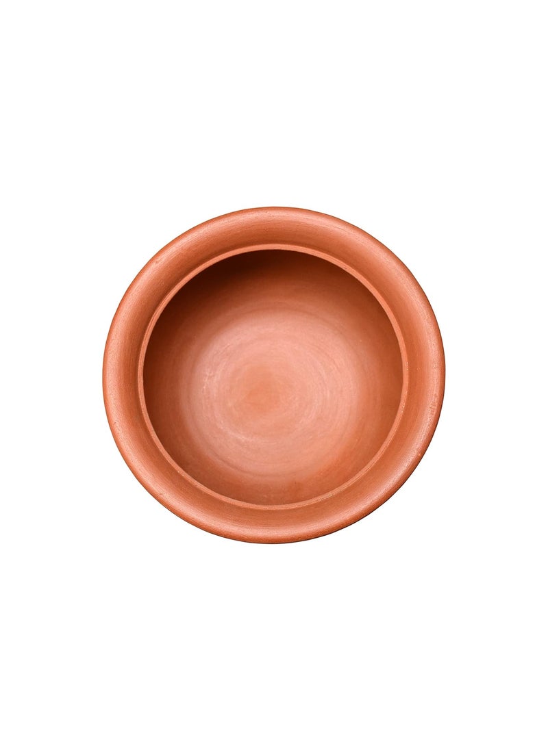 EZAHK Handmade Clay HandiCurryDal for Cooking 1 Litre