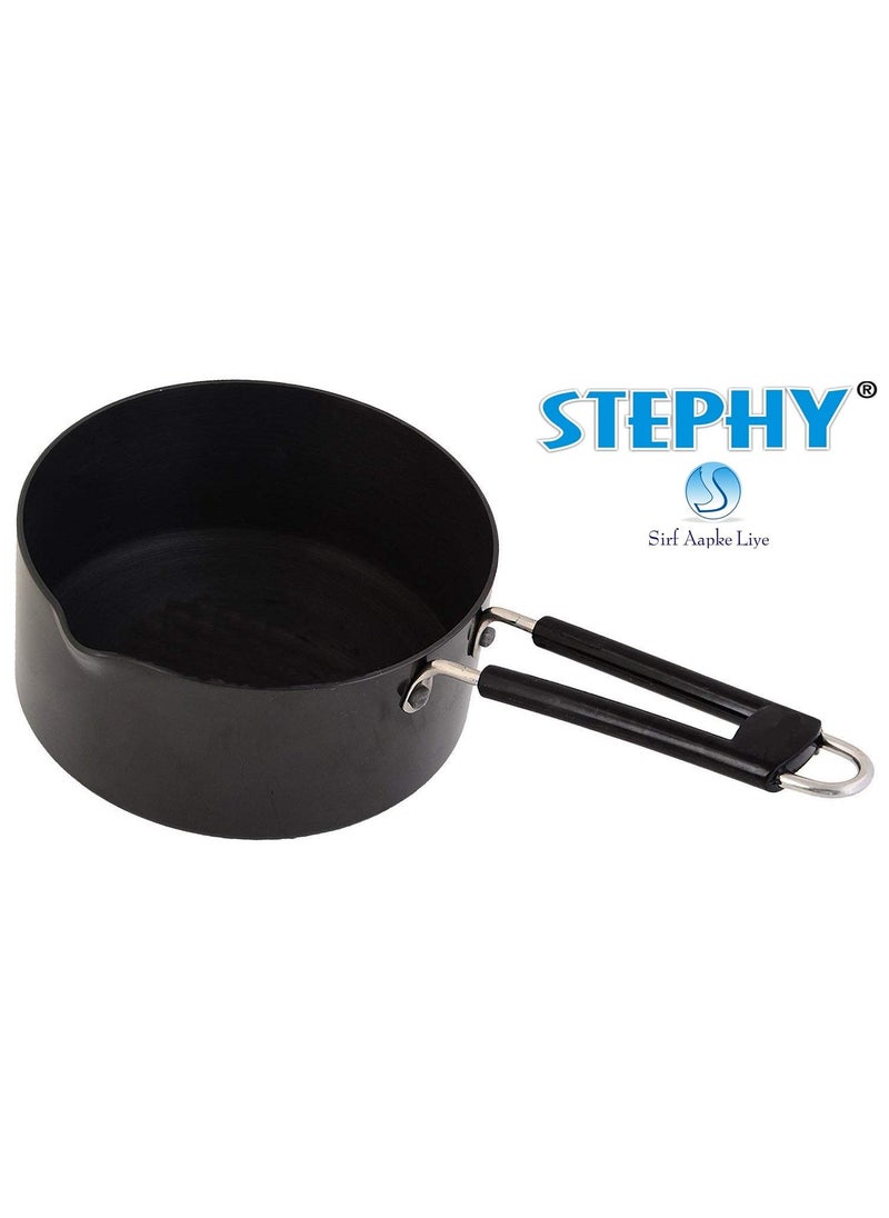 Stephy Hardanodized Aluminium Sauce Pan 1500ml 1 Piece Black