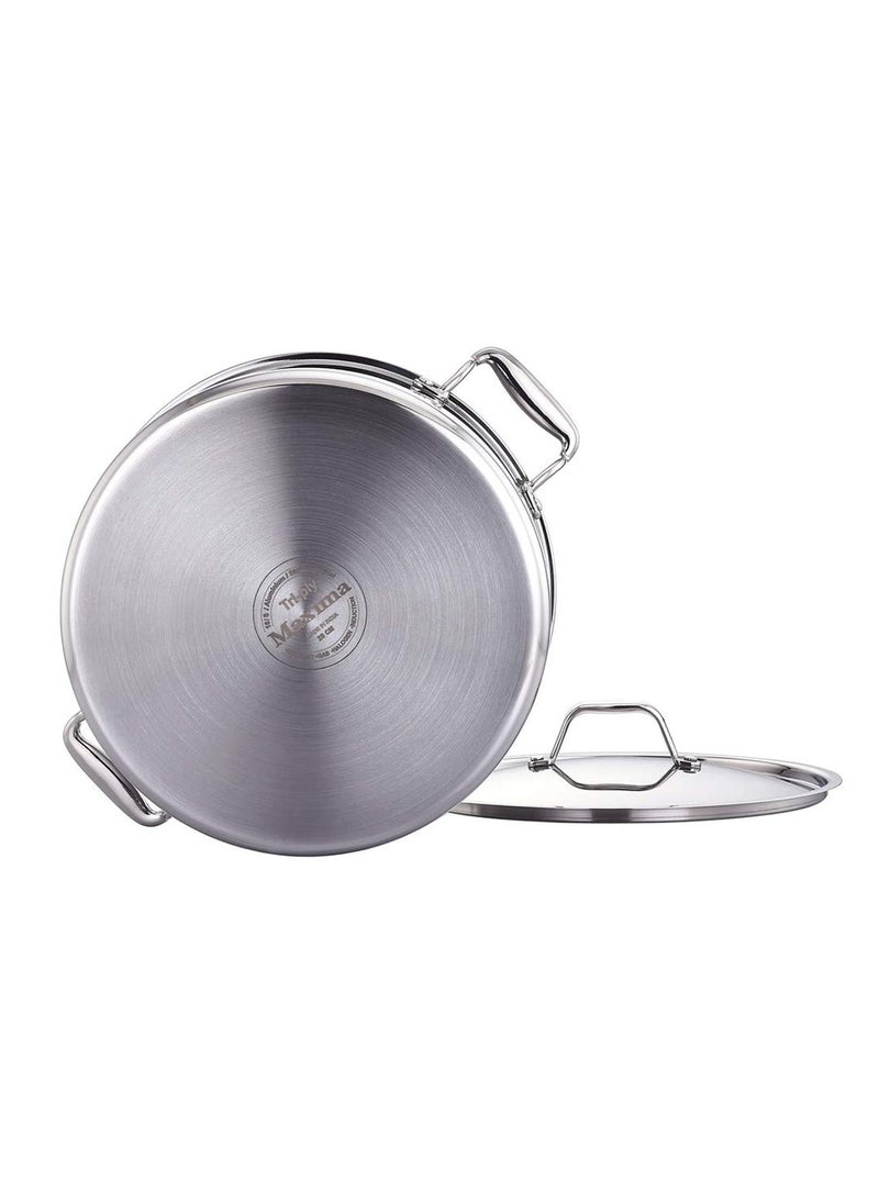 MAXIMA Triply Stainless Steel Saucepot 28Cm83LiterSuperior Heat ConductivityVersatile SizesAnd Durability For Perfectly Even CookingIdeal For Induction Stovetops