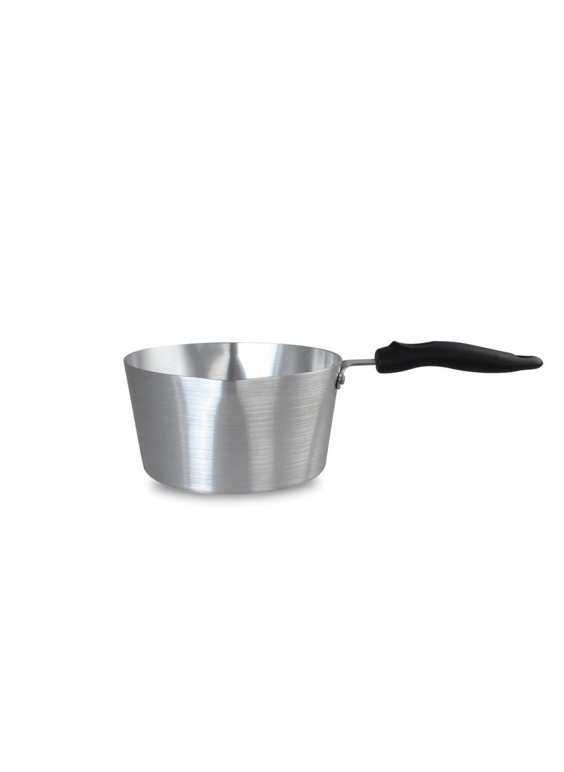 Get Plumm Aluminium Tea PanSauce PanMilk Pan 20cm with Black Handle EcoFriendly Strong Durable Tapeli Patila Sauce Pot Cookware Ideal for Daily Usage Silver