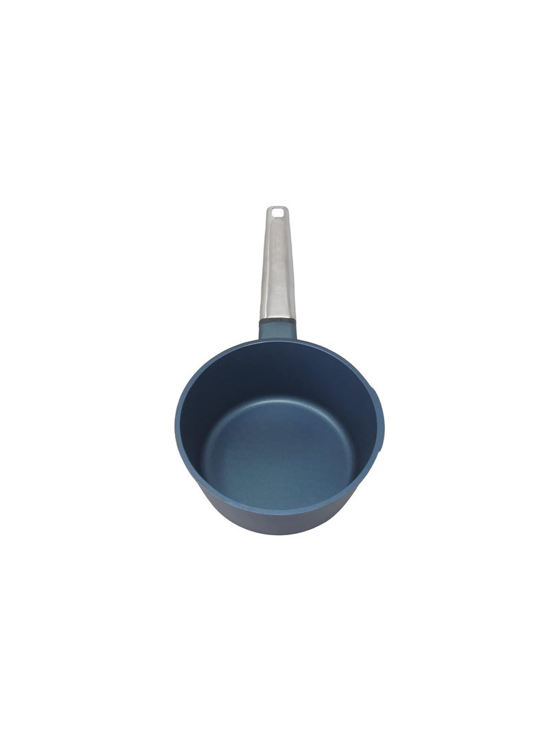 Westinghouse Performance Series WCSP0095N18BL Saucepan 18 cm Milk Pot Small for All Hobs and OvenSafe Cool Touch Stainless Steel Handle Blue