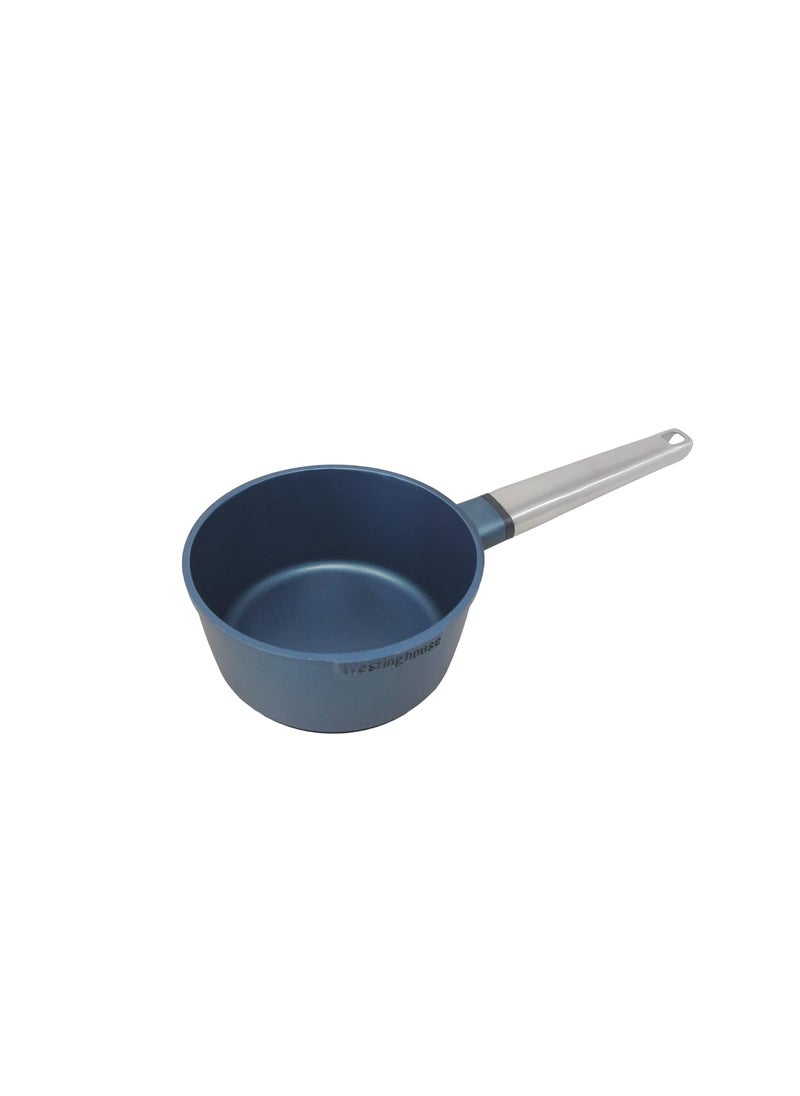 Westinghouse Performance Series WCSP0095N18BL Saucepan 18 cm Milk Pot Small for All Hobs and OvenSafe Cool Touch Stainless Steel Handle Blue