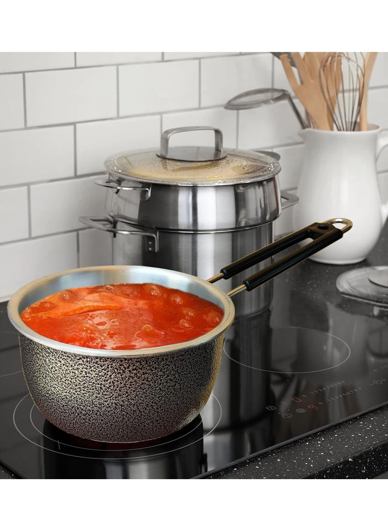 LooksGood Aluminium Tea PanInduction Sauce panTea panMilk panMulti Purpose pan etc Aluminium 2 litres