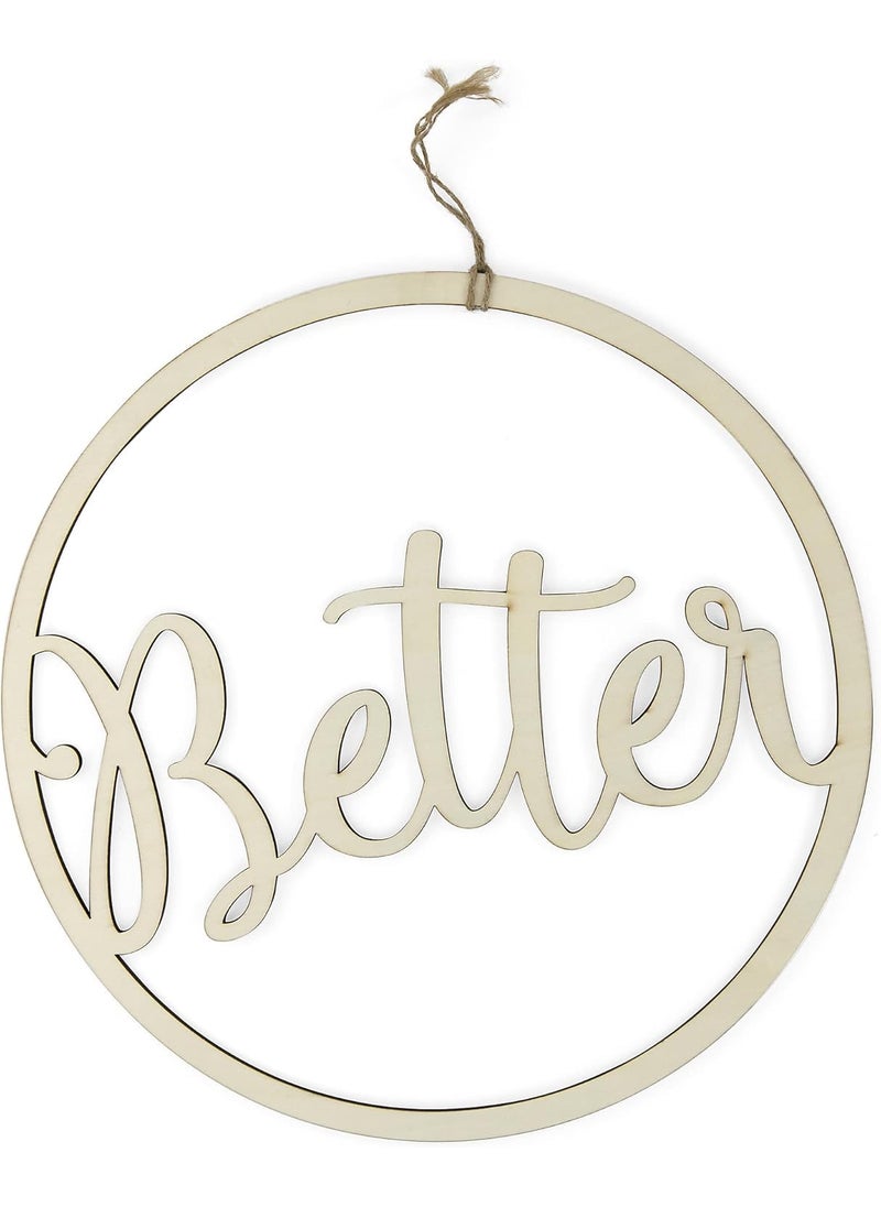 Curious Button Set of 2 pcs Better Together Wooden Sign Wooden Wall Decor Better Together Wall Decor Bedroom Above Bed Wall Decor for Weddings Engagement Partiy