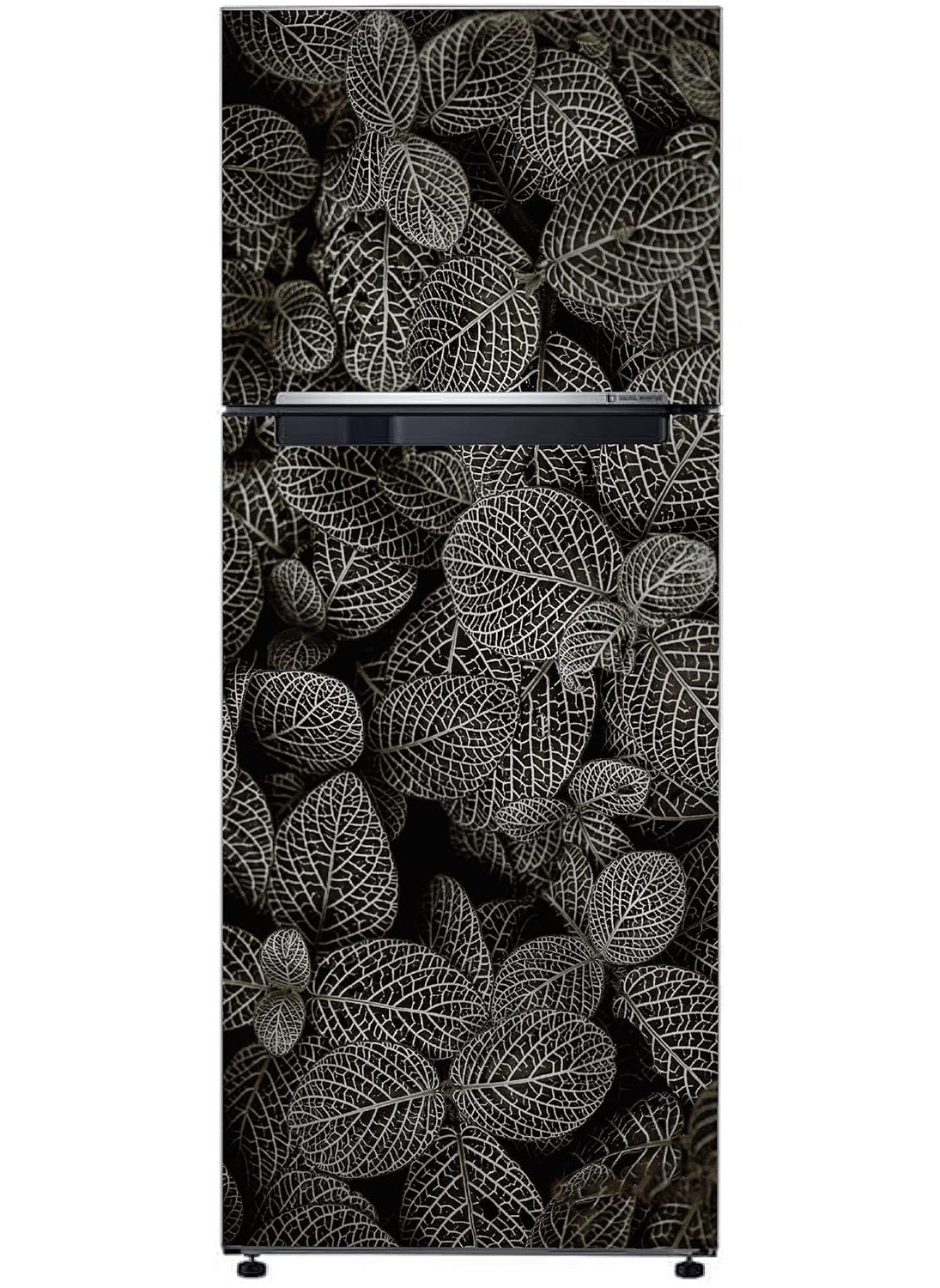 Advait Designs Decorative Abstract Beautiful Dark Leaves Extra lardge Fridge Sticker for Fridge dcor 60Cm X 160Cm