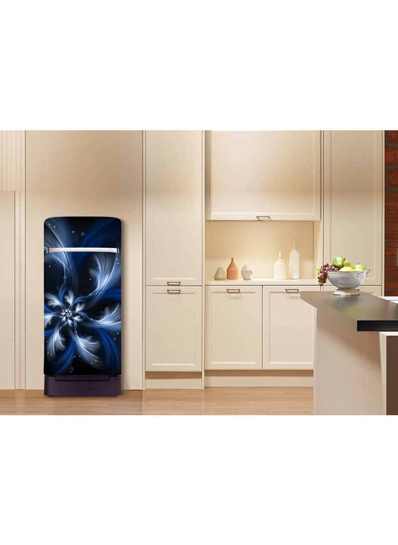 Advait Designs Abstract Design Colorfull Decorative Fridge Sticker Multicolor Vinyl 120x60SD_AEFS423