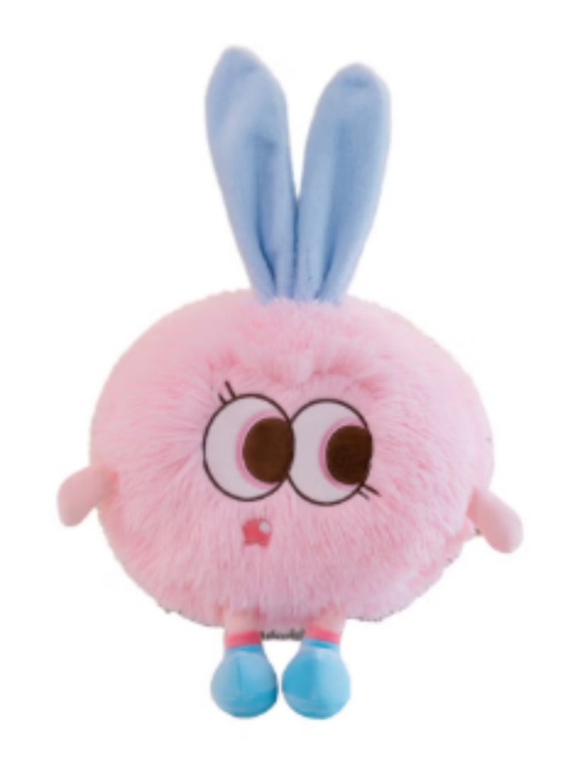 23 CM Cute Monsters Plush Toy Soft Stuffed Cartoon Doll For Girls And Boys All Ages Gift（Pink）