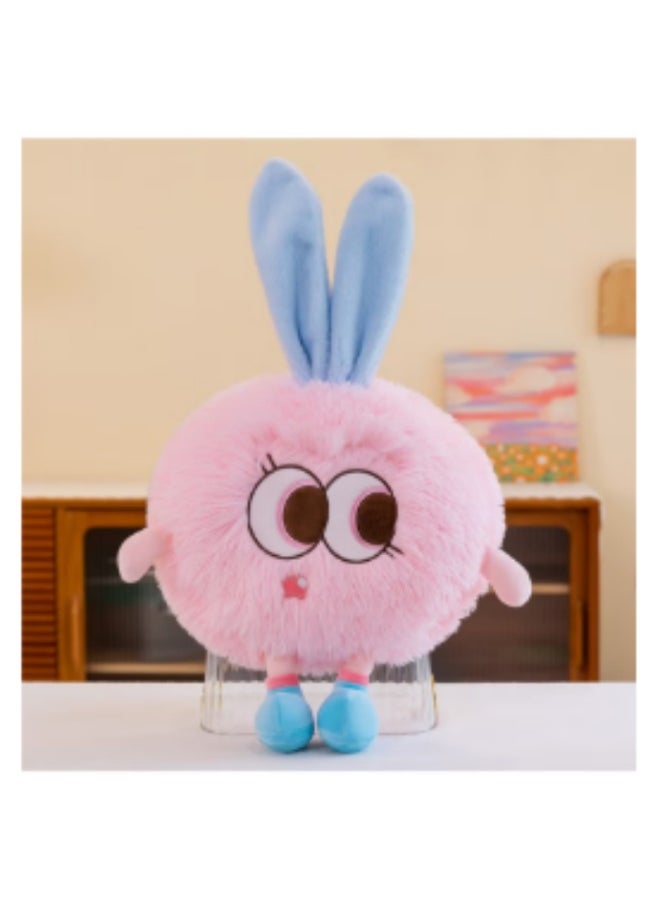 23 CM Cute Monsters Plush Toy Soft Stuffed Cartoon Doll For Girls And Boys All Ages Gift（Pink）