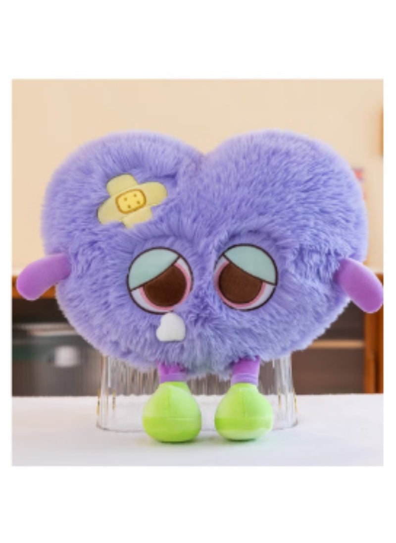 23 CM Cute Monsters Plush Toy Soft Stuffed Cartoon Doll For Girls And Boys All Ages Gift（Purple）