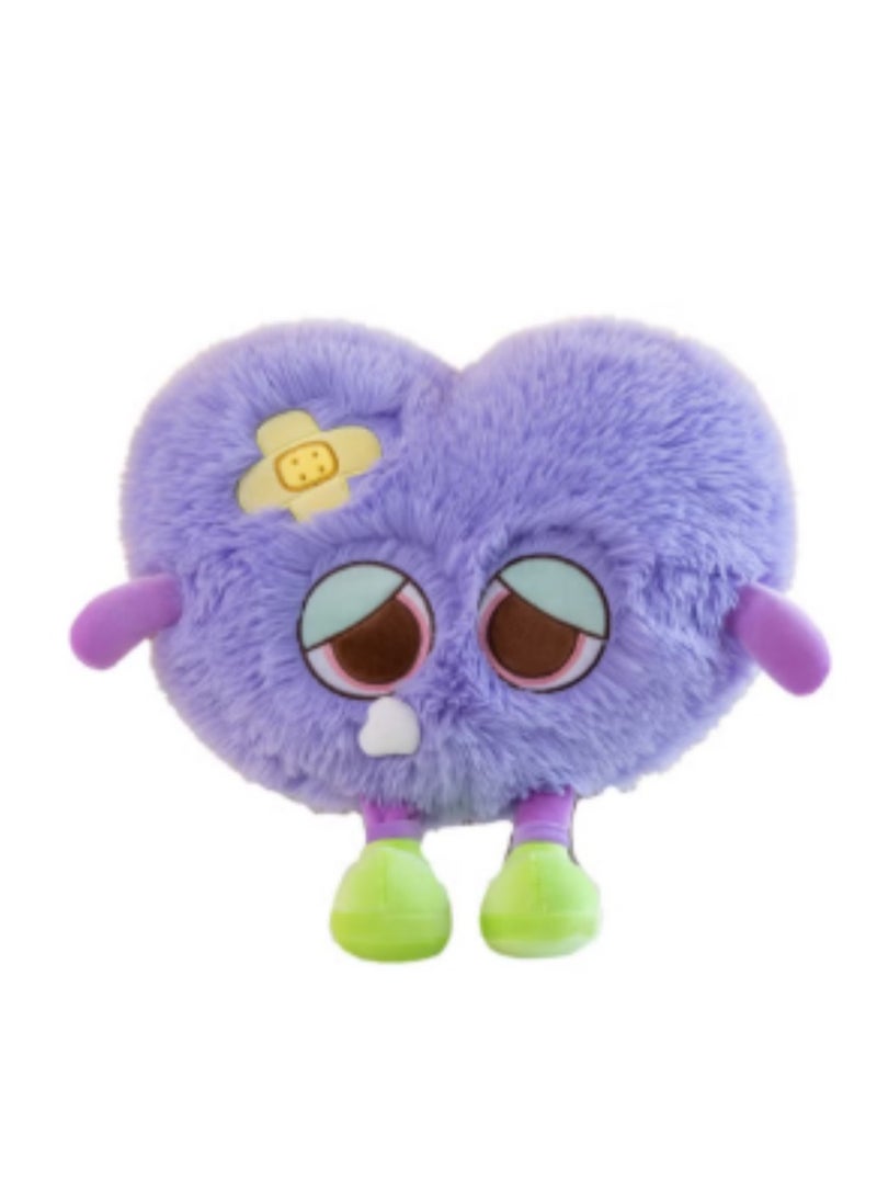 23 CM Cute Monsters Plush Toy Soft Stuffed Cartoon Doll For Girls And Boys All Ages Gift（Purple）