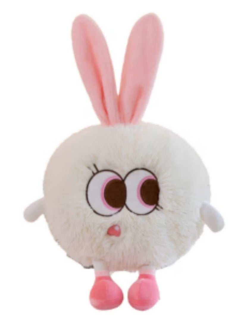 23 CM Cute Monsters Plush Toy Soft Stuffed Cartoon Doll For Girls And Boys All Ages Gift（White）