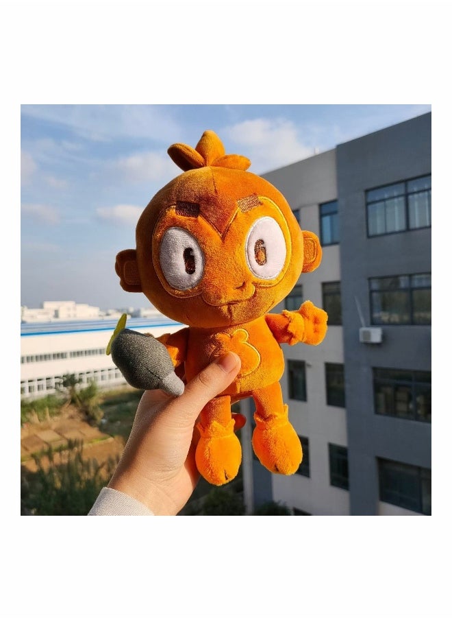 Bloons Monkey Plushies, Dart Monkey Plush Doll, Cartoon Bloonstd Soft Stuffed Doll, Game Monkey Stuffed Animal, Stuffed Animal for Fans, Cute Bloonstd Plush Gifts, 9.8 in
