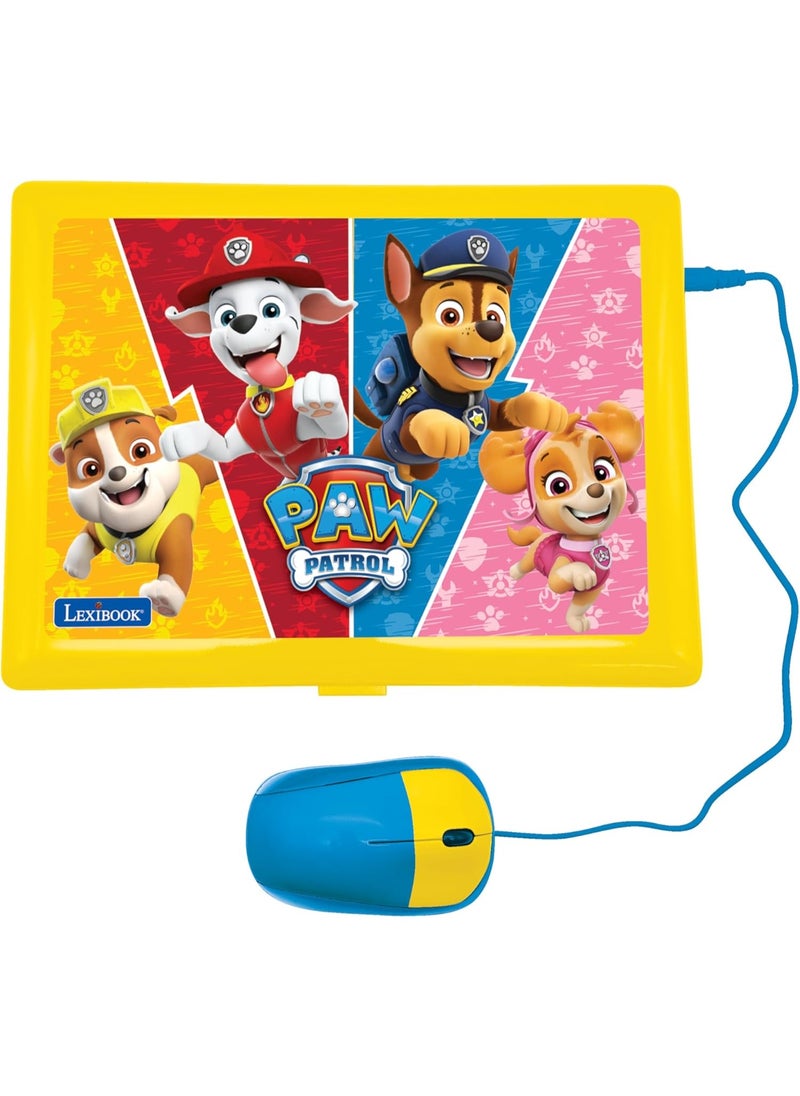 Lexibook - Paw Patrol - Bilingual and Educational Laptop French/English - Toy for Children, 170 Activities to Learn, Play Games and Music, Large Screen