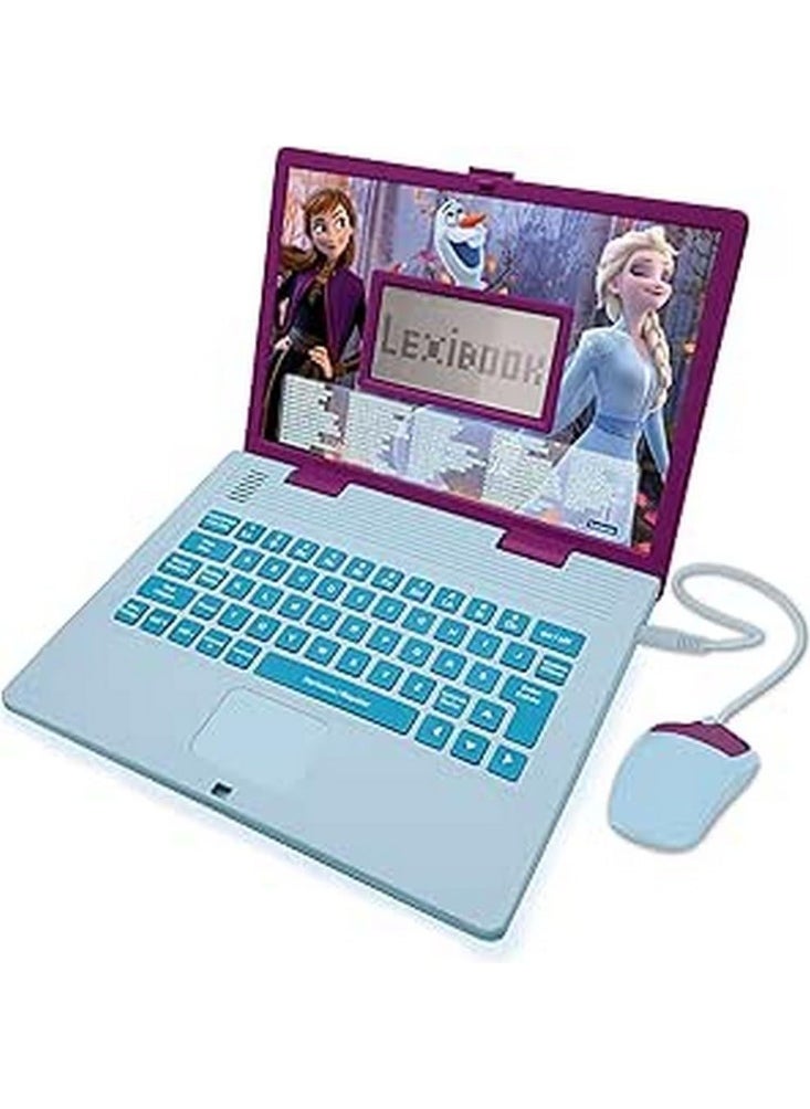 Frozen 2 Bilingual French/Dutch Educational Computer Toy for Girls with 124 Activities, Full Keyboard, LCD Screen