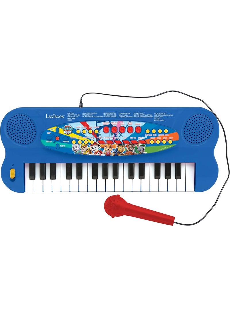 Kids Electronic Keyboard, 32-Keys Piano, Microphone for Singing, 22 Demo Songs, Battery Operated