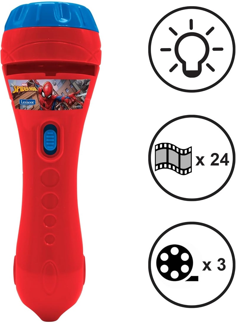 Stories projector, Spider-Man torch light and projector with 3 discs, 24 images, create your own stories