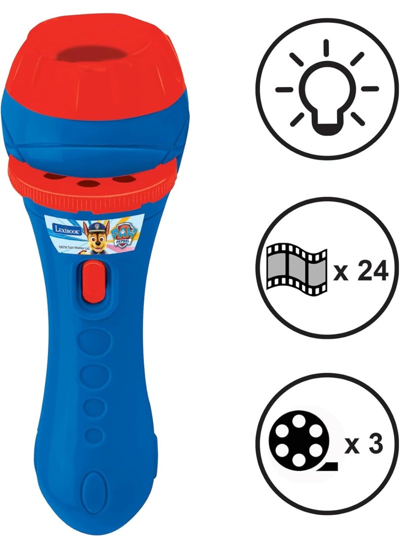 Lexibook Stories projector, Paw Patrol torch light and projector with 3 discs, 24 images, create your own stories