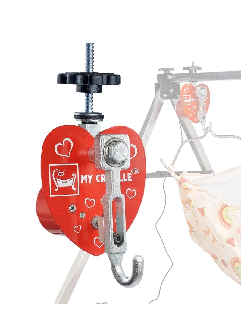MY CRADLLE THE CRADLLE FOR GENIUS Automatic Cradle Kit Born Baby Automation Kit Only Cradle Net Not Included Metal Red