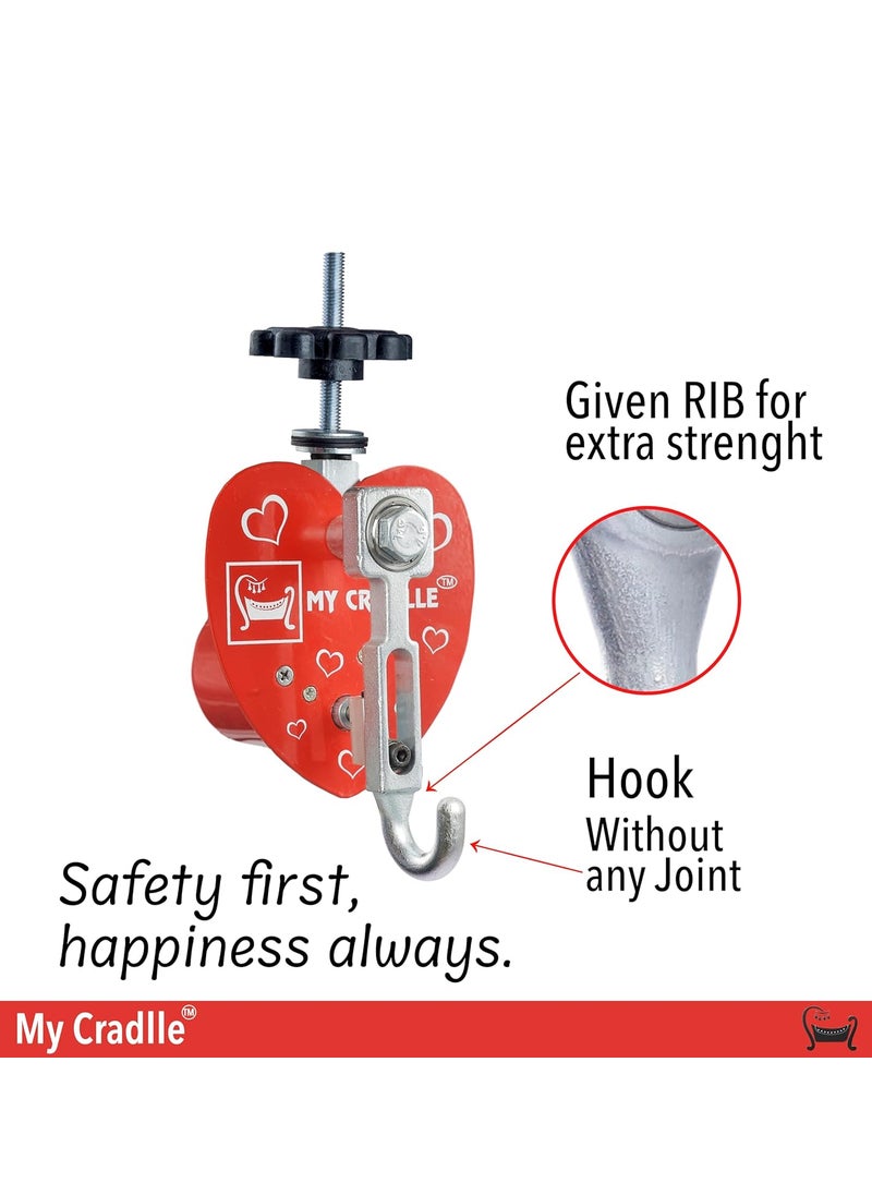 MY CRADLLE THE CRADLLE FOR GENIUS Automatic Cradle Kit Born Baby Automation Kit Only Cradle Net Not Included Metal Red
