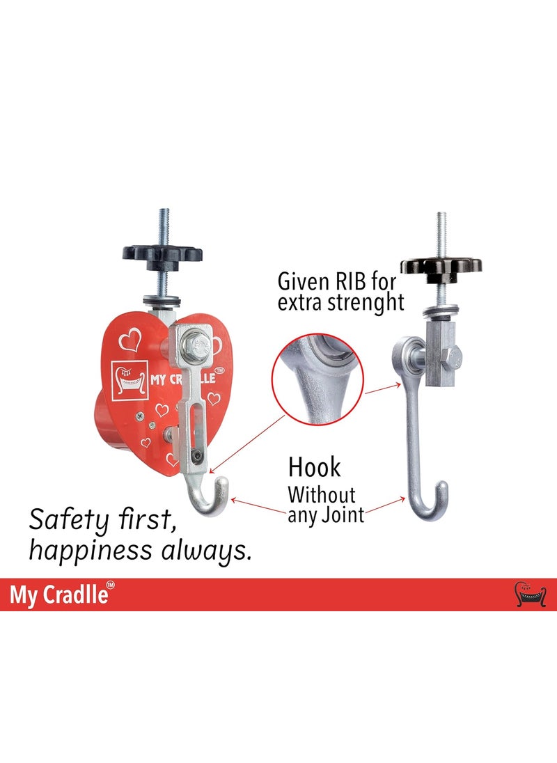 MY CRADLLE THE CRADLLE FOR GENIUS Automatic Cradle Kit Born Baby Automation Kit Only Cradle Net Not Included Metal Red