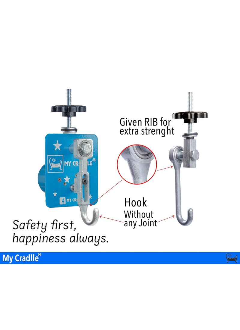 MY CRADLLE THE CRADLLE FOR GENIUS Automatic Cradle Kit Born Baby Automation Kit Only Cradle Net Not Included Metal Blue
