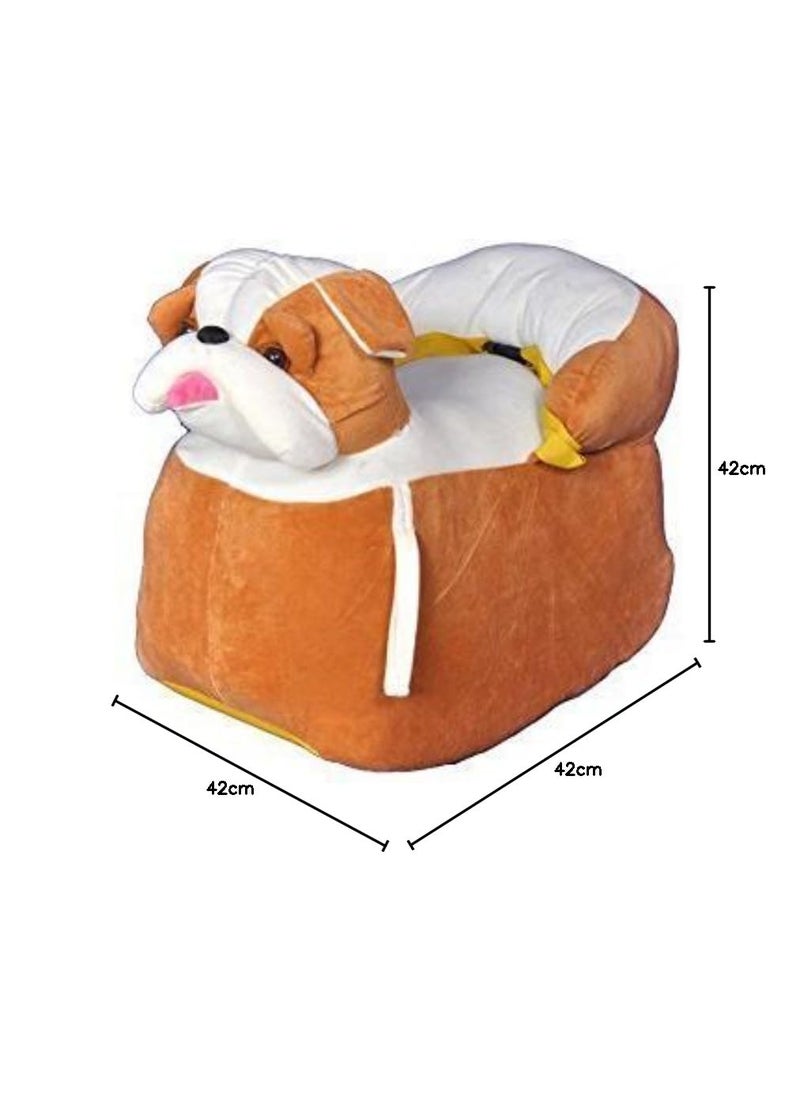 Jassi Toy Imported Cute Animal Shape Soft Toy Chair for Baby Sitting 42 cm