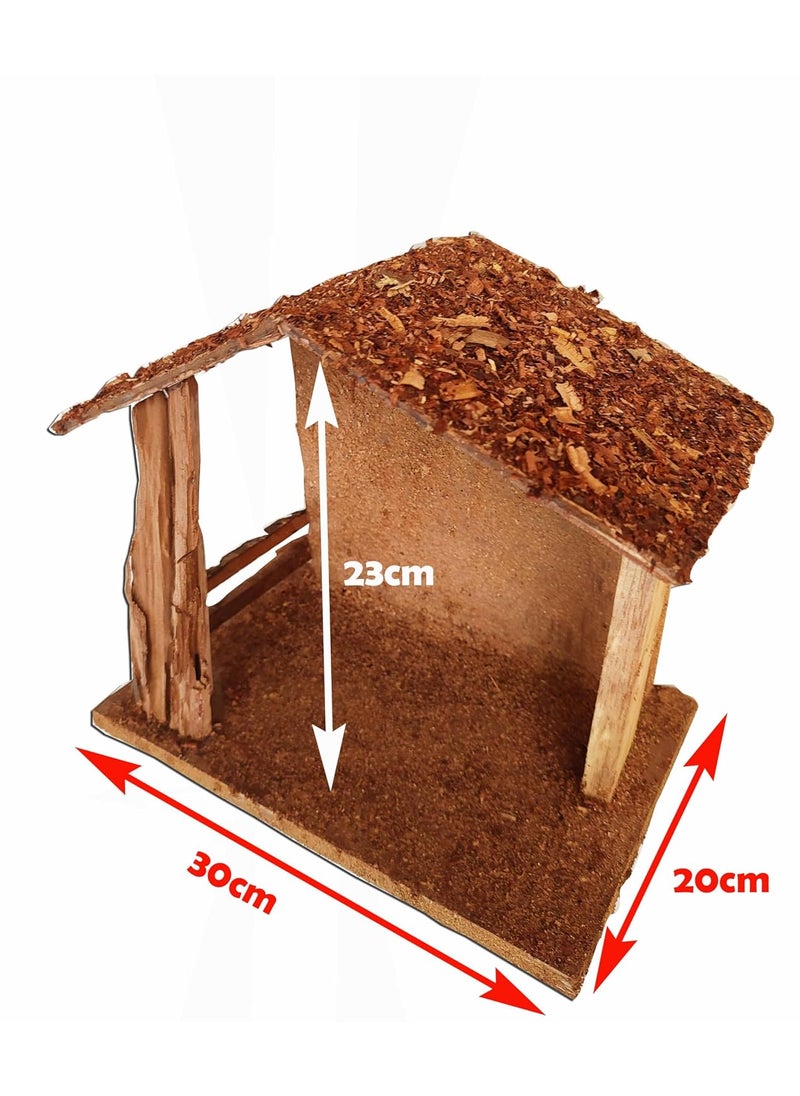 Perfect Wood Works Crib HouseFarm House for Christmas Home