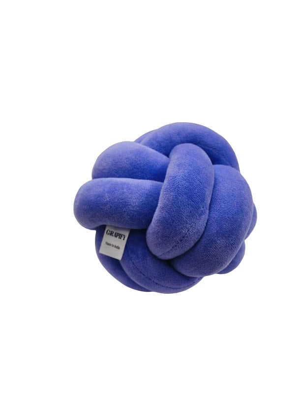 Grapify Baby Play BallKnotted Ball CushionCradle DecorBaby Cot DecorDecorative Pillow Chunky Pillow Woven PillowColor ChoiceHome Sofa Nursery Decoration Home Warming Gift Color Purple