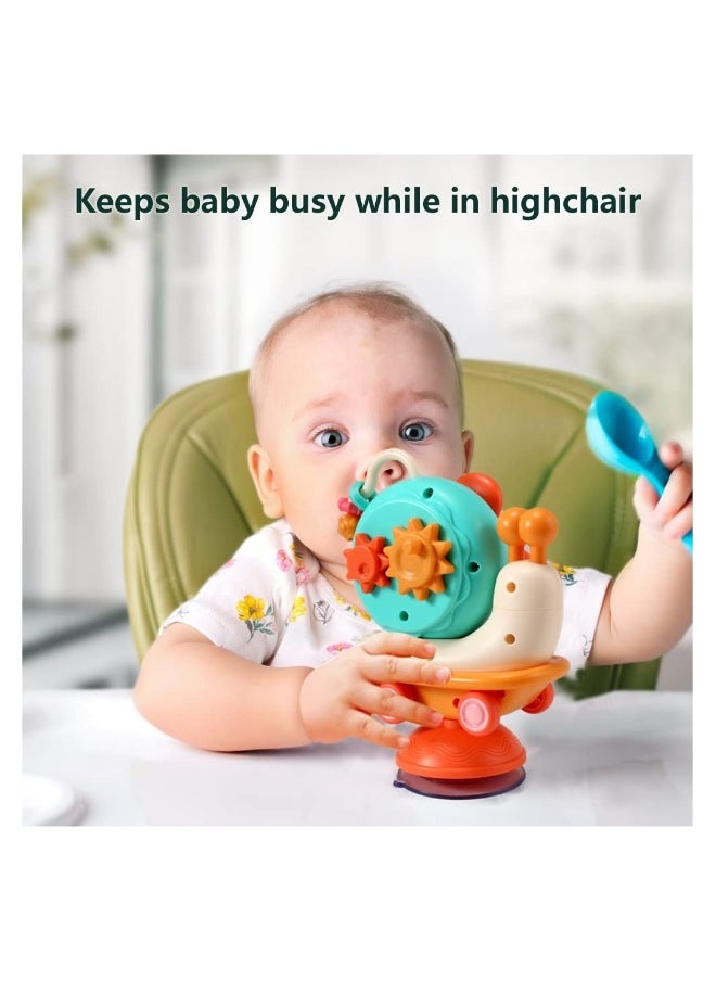 High Chair Toys with Suction Cups Snail Toys Snail Windmill Spinner Baby Toys Montessori Toys Infant Girl Development Toys Boy Sensory Birthday