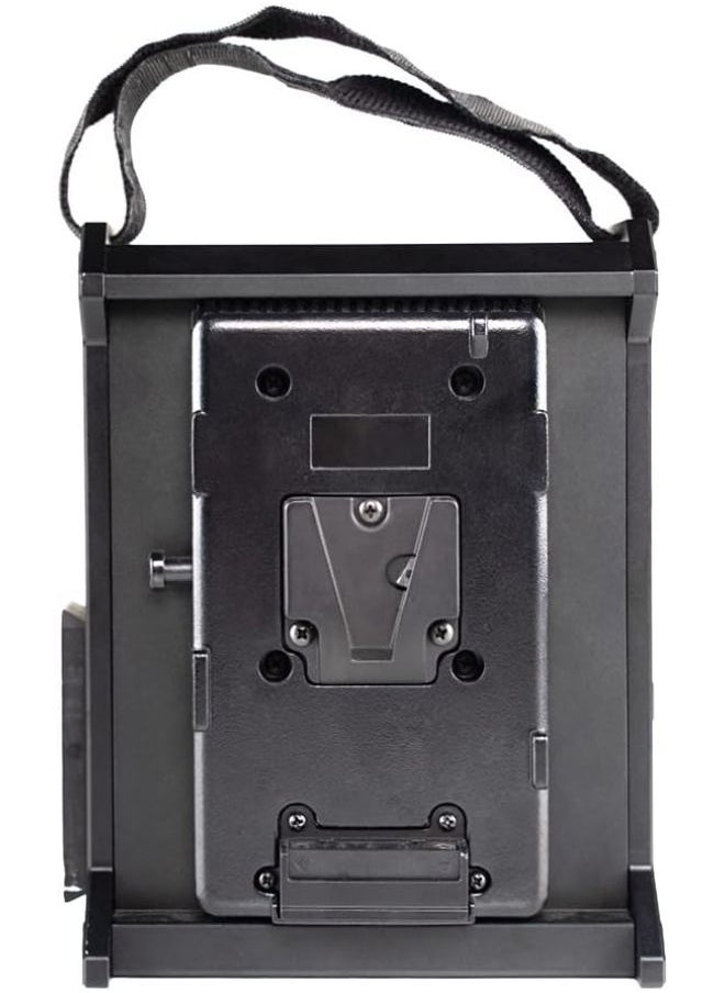 Aputure 2-Bay V-Mount Battery Power Station – Lightweight Power Supply with Quick Release Plate, Strap & Clamp – Compatible with Nova P300c, Amaran 100/200 Series