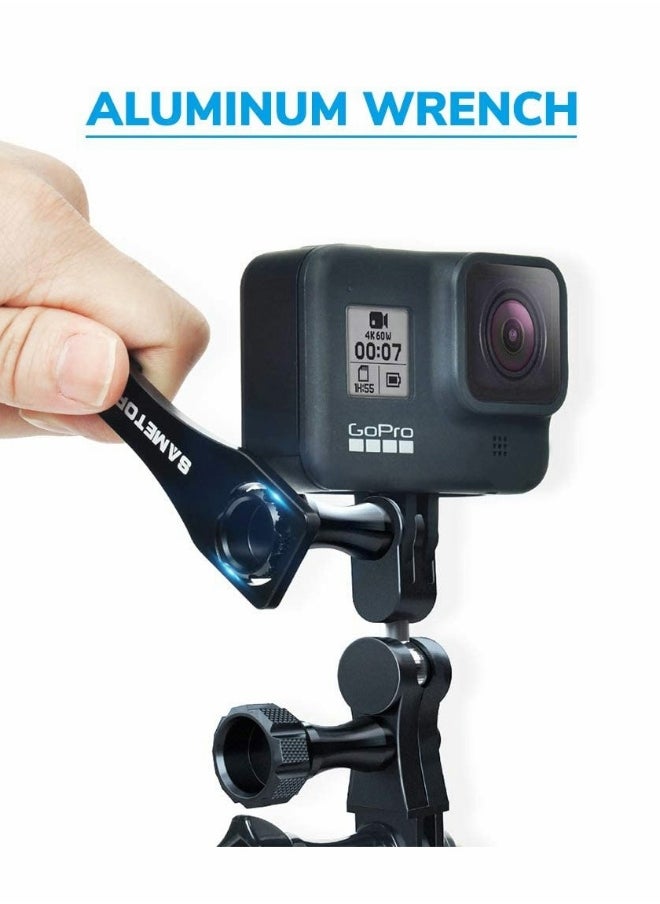 Metal Adapter Bracket for GoPro Hero, Universal Adjustable Arm Aluminum Alloy Magic Hand, Swivel Arm Bracket with Wrench