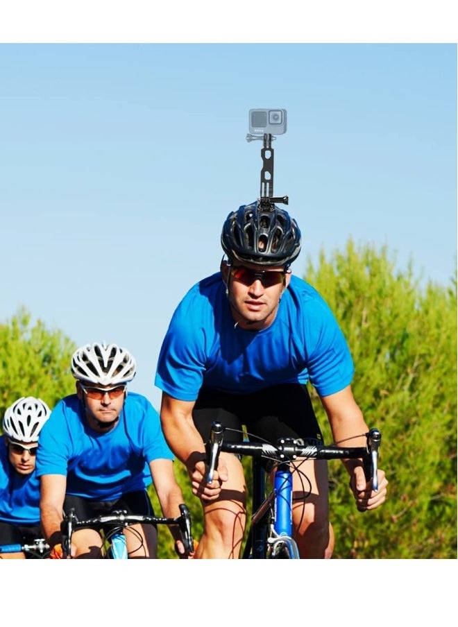 Arm for Action Camera Aluminum Alloy Extension, Tripod Mount Helmet Stick, Which Compatible with GoPro Hero 10/9/8/7/6/5 Black, Insta360 etc