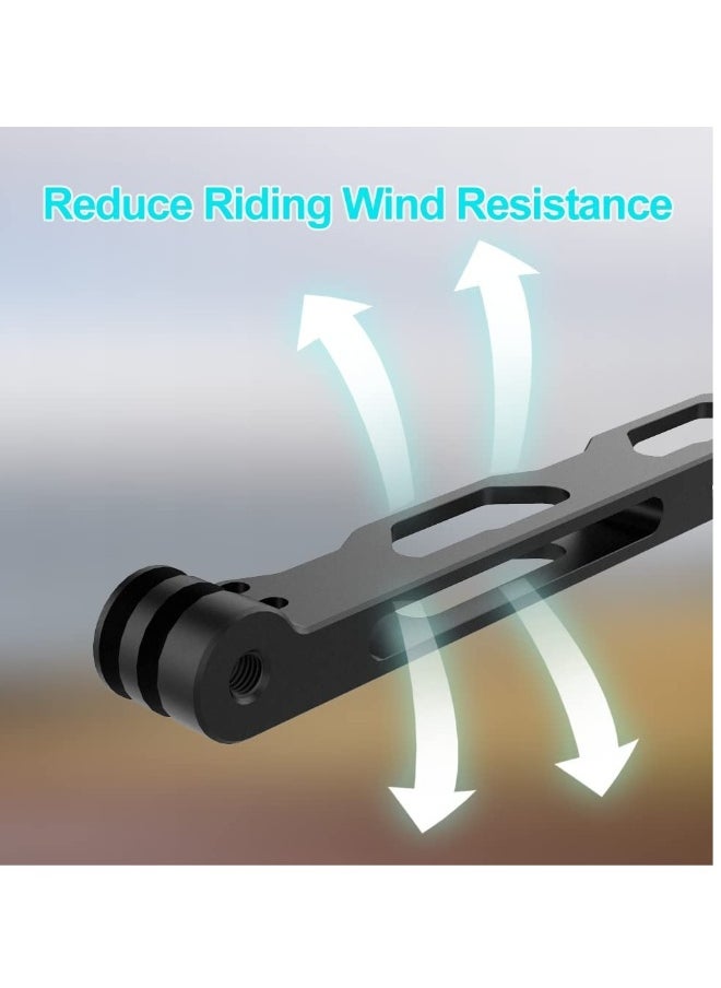 Arm for Action Camera Aluminum Alloy Extension, Tripod Mount Helmet Stick, Which Compatible with GoPro Hero 10/9/8/7/6/5 Black, Insta360 etc