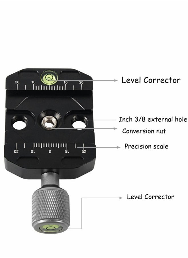 50mm Quick Release Clamp with Arca Swiss Style for Tripod Ballhead Aluminium Universal Quick-Change Seat, Monopod Head, Plate