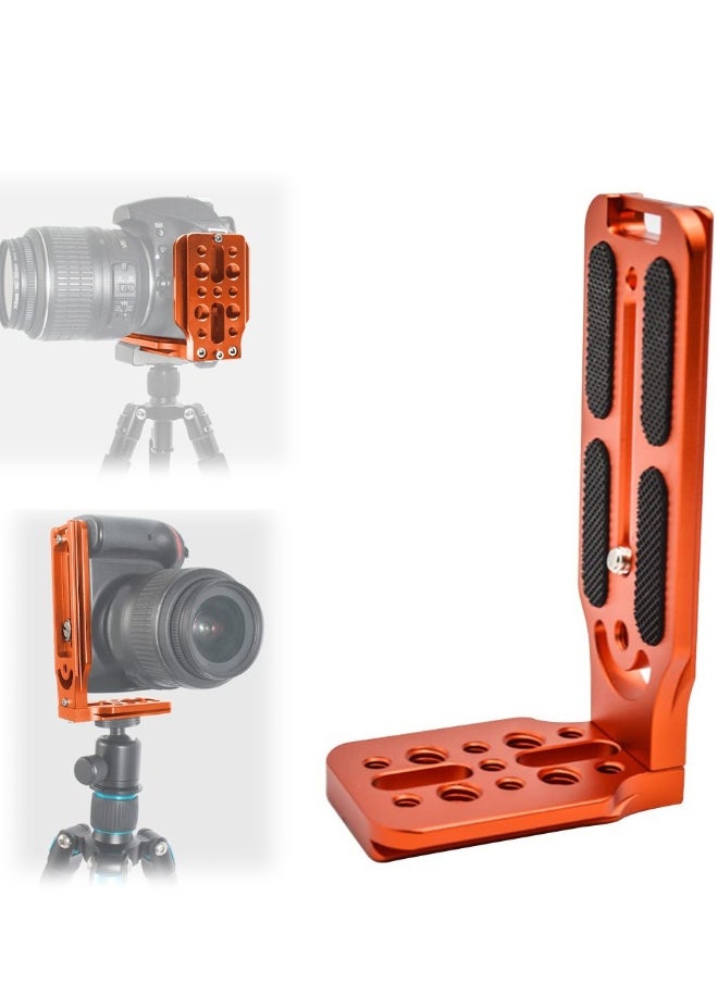 DSLR Camera L-type Quick Release Plate Vertical Horizontal Switching Tripod Quick Release Board Compatible with Canon / Nikon / Sony / DJI / Osmo / Ronin / Zhiyun Stabilizer Tripod Monopod