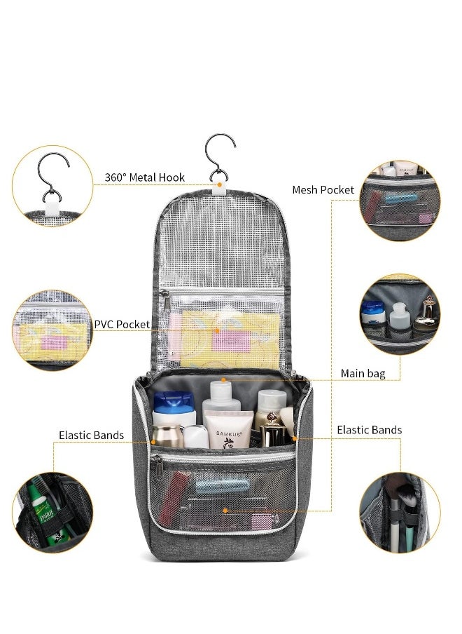 Hanging Toiletry Bag Travel Bag for Men Women Water-resistant Makeup Bag Cosmetic Bag Travel Organizer for Accessories