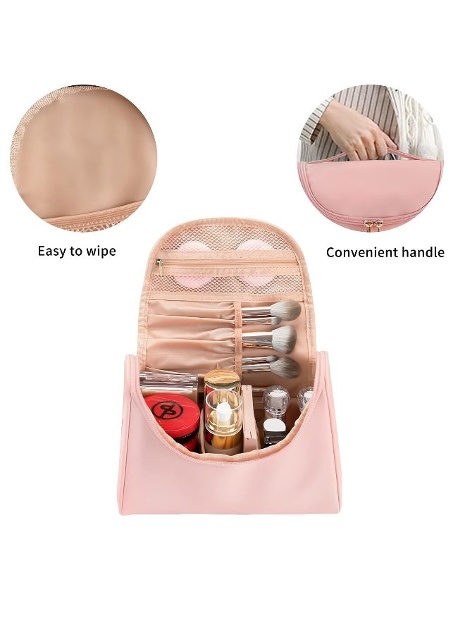 Travel Cosmetic Bags Makeup Bag Toiletry Bag for Women Large Capacity Makeup Organizer Bag Vegan Leather Makeup Brush Organizer Waterproof Cosmetic Bags for Women