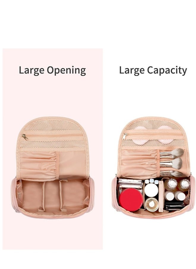 Travel Cosmetic Bags Makeup Bag Toiletry Bag for Women Large Capacity Makeup Organizer Bag Vegan Leather Makeup Brush Organizer Waterproof Cosmetic Bags for Women
