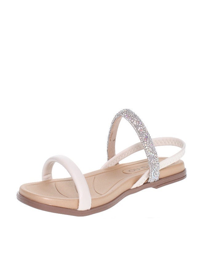 Beira Rio Ladies Low Heel Sandals White | Made In Brazil