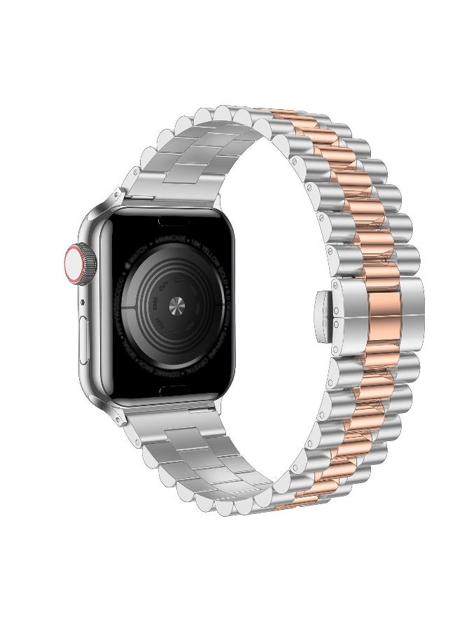 Replacement Band Compatible with Apple Watch 40mm 38mm, Stainless Steel Solid Strap Metal Bracelet for Apple Watch Series