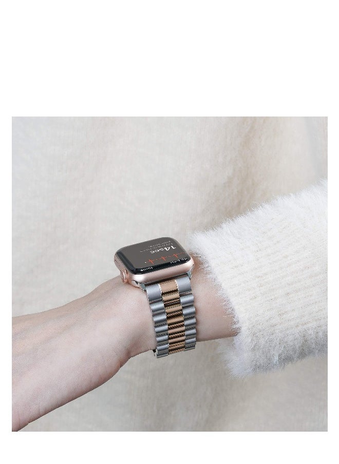 Replacement Band Compatible with Apple Watch 40mm 38mm, Stainless Steel Solid Strap Metal Bracelet for Apple Watch Series
