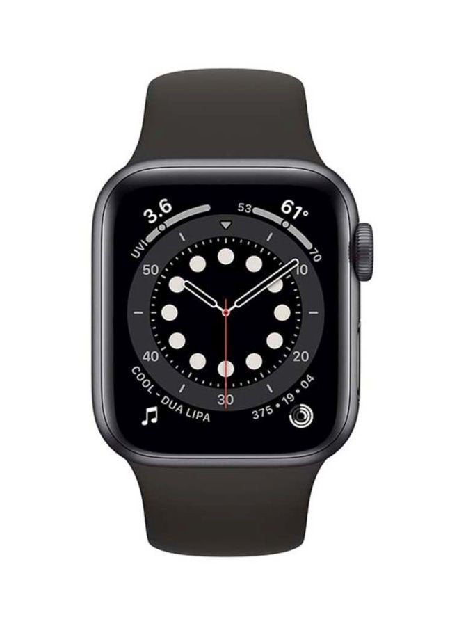 303 mAh Renewed - Watch Series 6-40 mm GPS Space Gray Aluminum Case with Sport Band Black Black